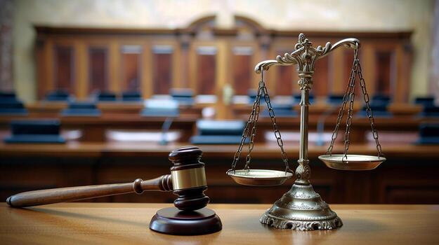 Court gavel and scales of justice representing a Harare court case involving child abuse