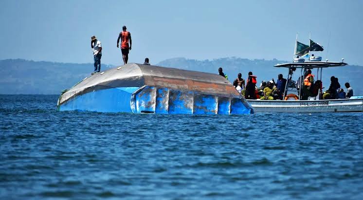 Capsized Mbuya Nehanda ferry on Lake Kariba after the August 2026 disaster